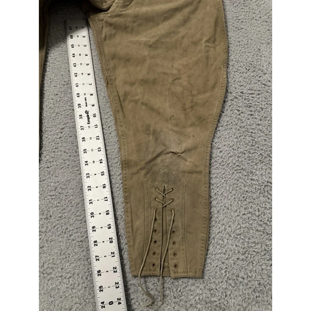 Men's VTG 30s 40s Boy Scout Khaki Breeches / Button Fly‎ Pants 1930s